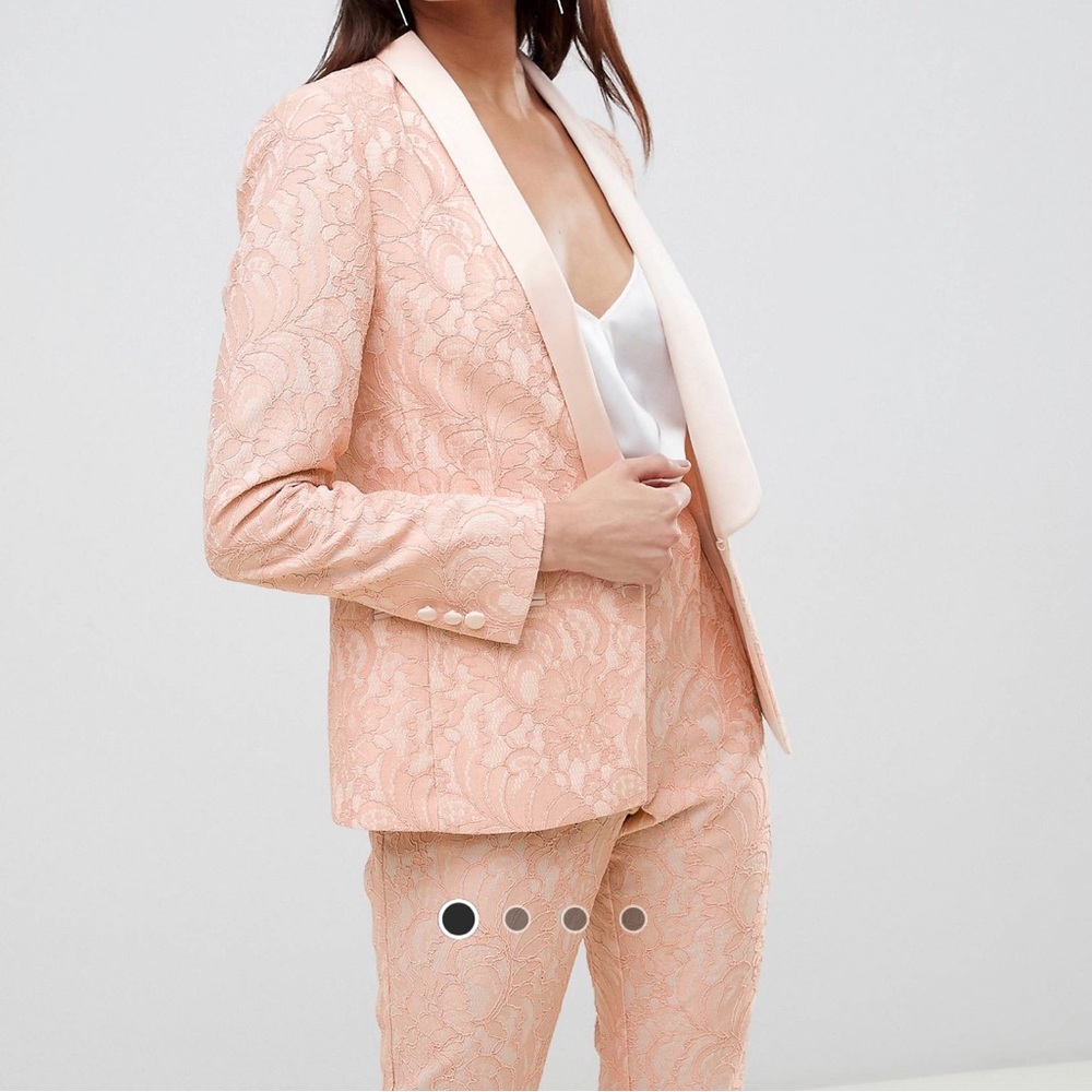 Asos lace blazer and pants
